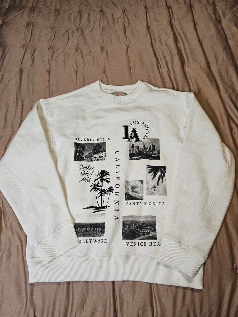 Free Planet California Sunshine State of Mind Graphic Sweatshirt Relaxed